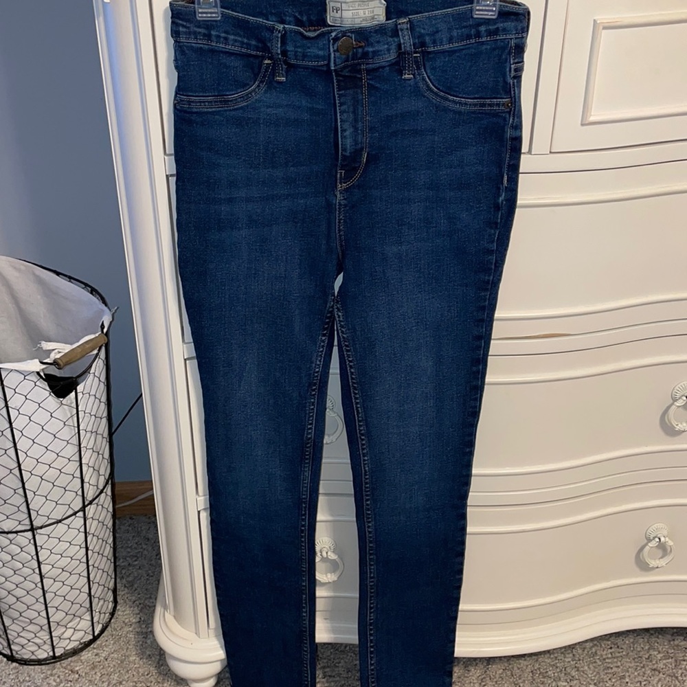 Free People Stretchy High Rise Skinny Jeans